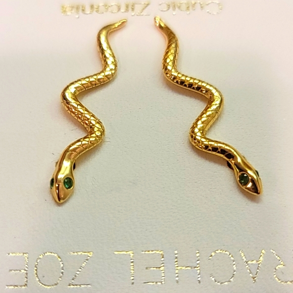 **SOLD**Rachel Zoel Snake Earrings - Picture 2 of 5